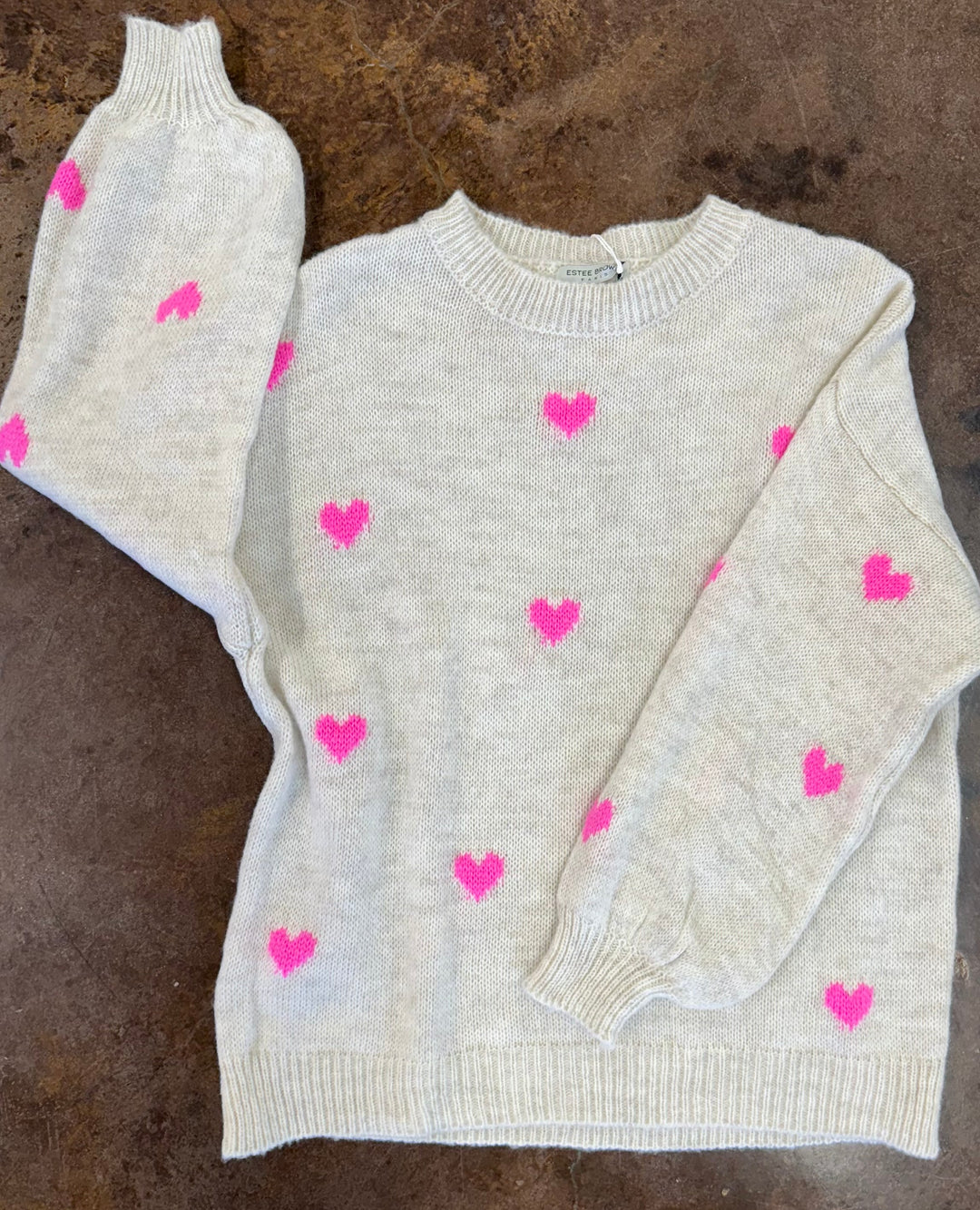 Knitted Heart Sweater