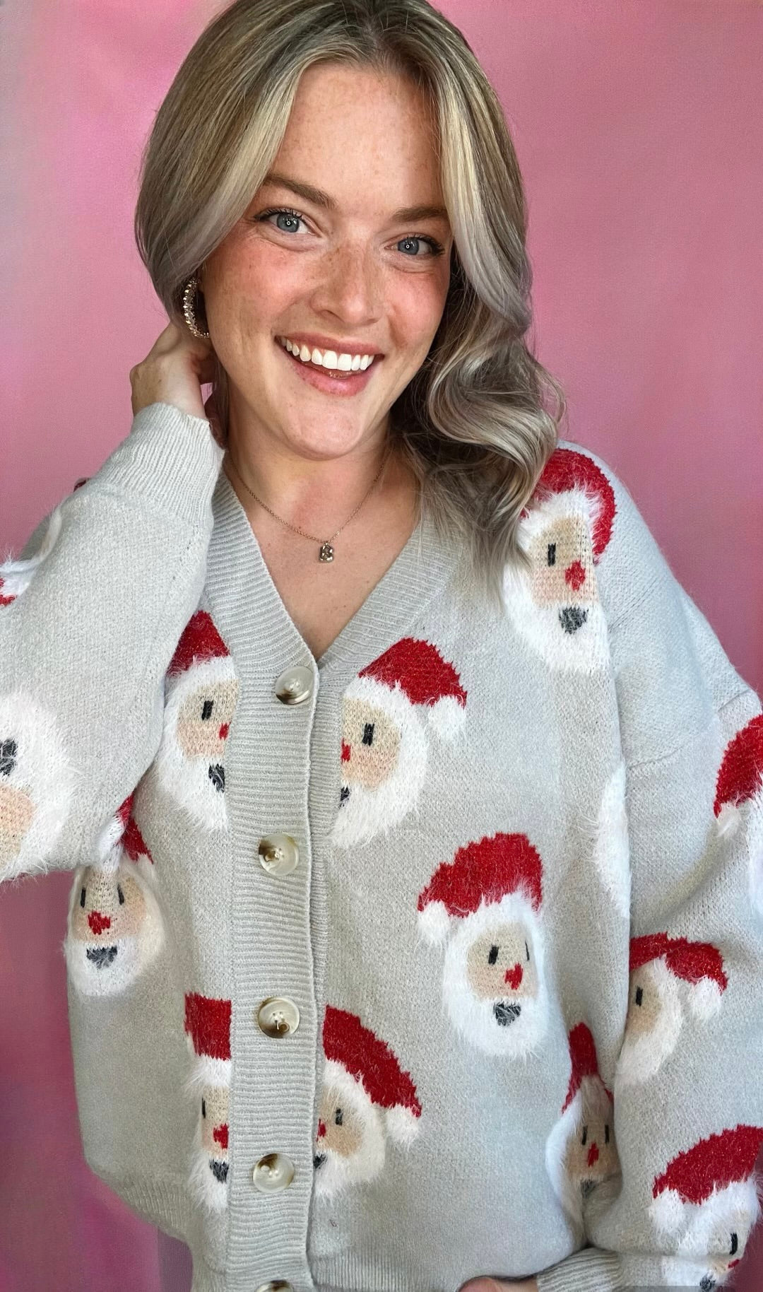 Hairy Santa Cardigan