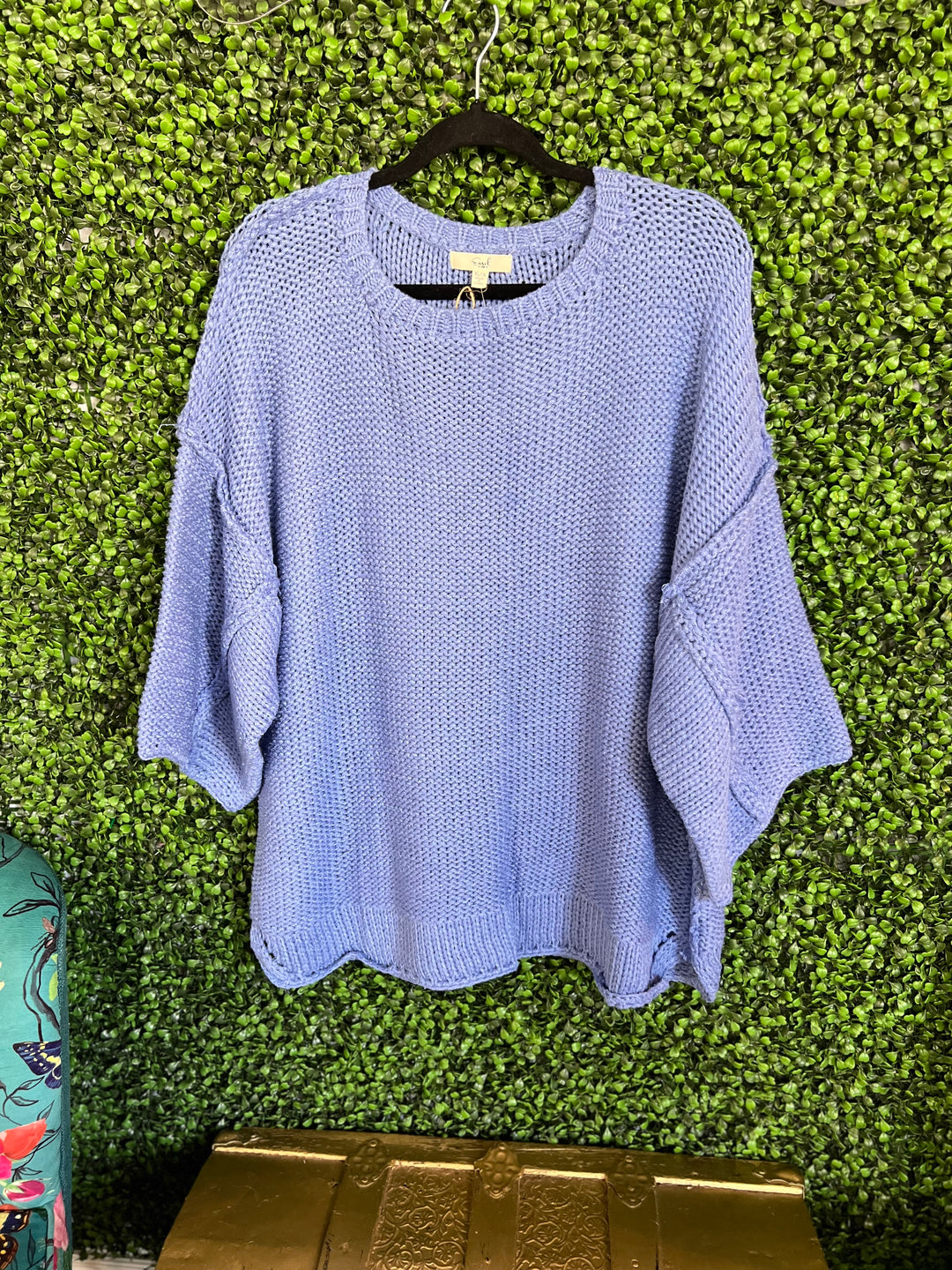 Peri Blue Sweater - Plus