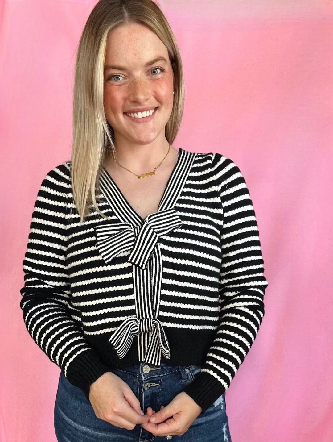 Black Bow Top